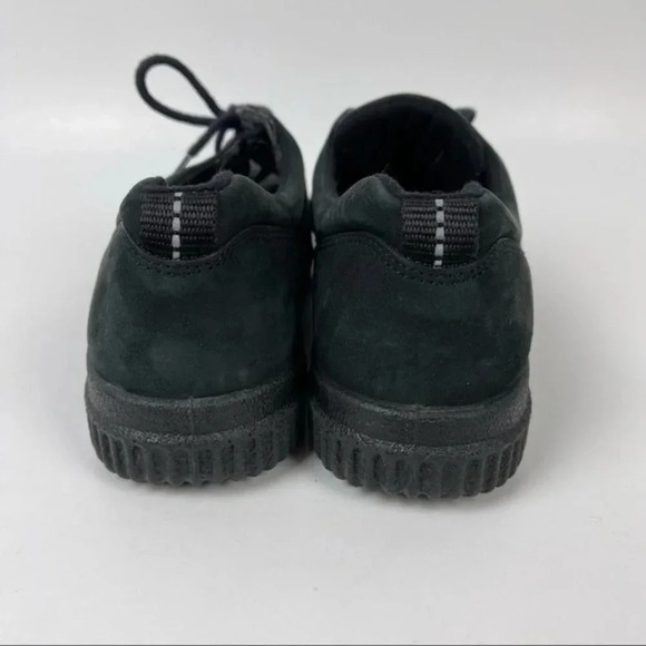 ECCO Soft Black Suede Lace Up Sneakers Sz 41 - Picture 4 of 7